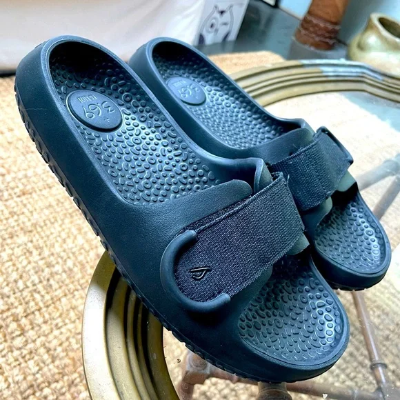 Allbirds Sugar Sliders Black Sandals Eco Friendly Shoe Slide Women's